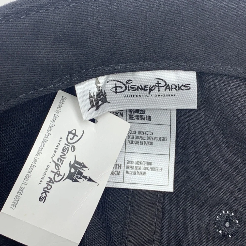 Disney Parks Minnie Mouse Youth Hat Coral Red Glitter Adjustable Ball Cap w Tag
